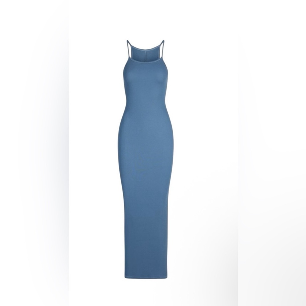 SKIMS Cotton Rib Long Tank Dress